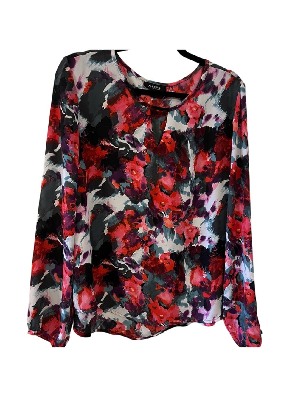 Multicolor Abstract Print Blouse Size XL